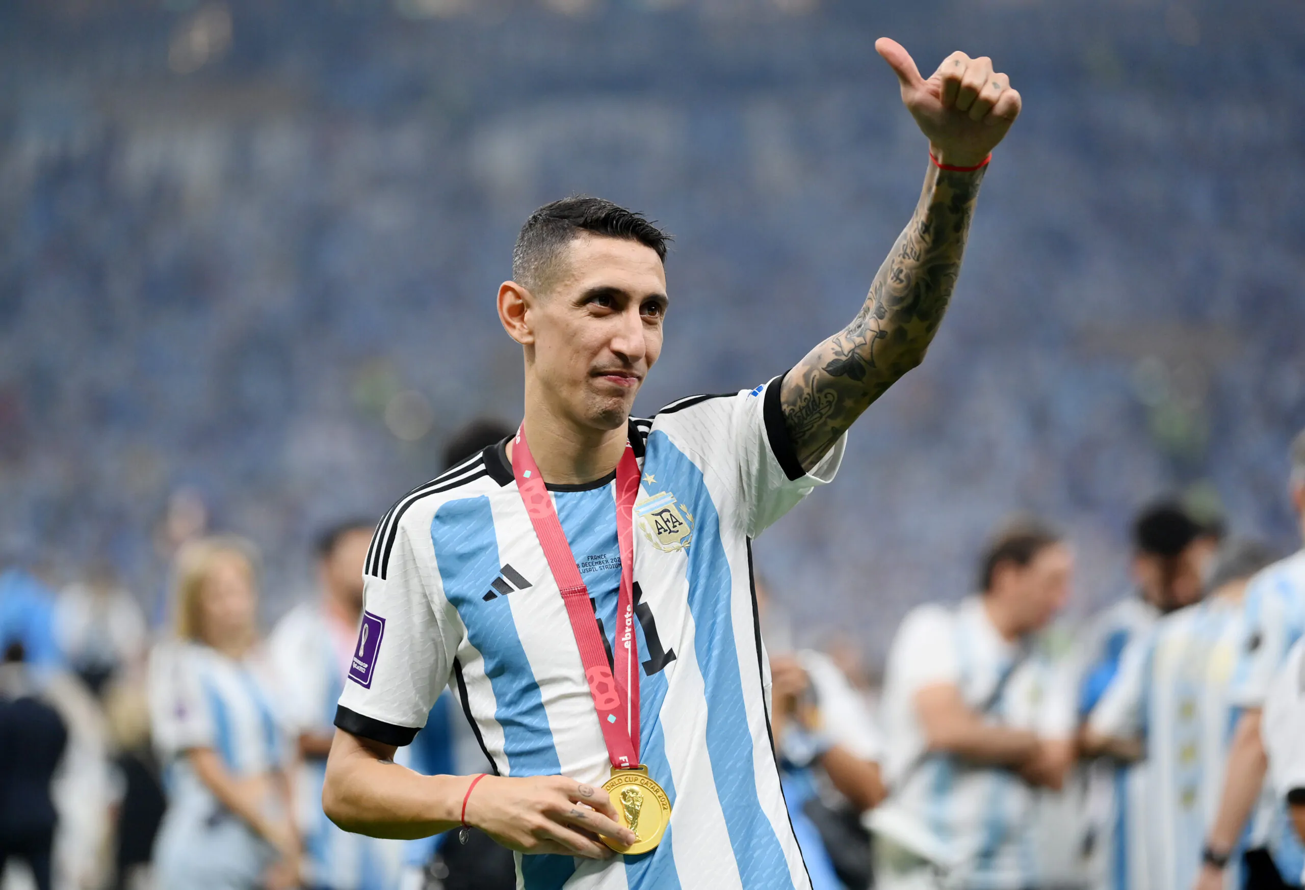 Despite being less than 100 percent, Angel Di Maria eventually shined in Qatar and had a crucial role in the World Cup final, where he drew a PK and scored.