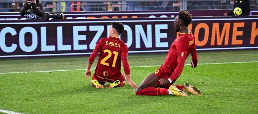 Tammy Abraham starred in a fantastic display at the Stadio Olimpico to provide two assists for Paulo Dybala as Roma defeated Fiorentina 2-0 on Sunday.