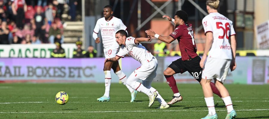 Reigning Serie A champions Milan squeezed past Salernitana 2-1 on Wednesday afternoon despite having numerous chances to take three points more comfortably