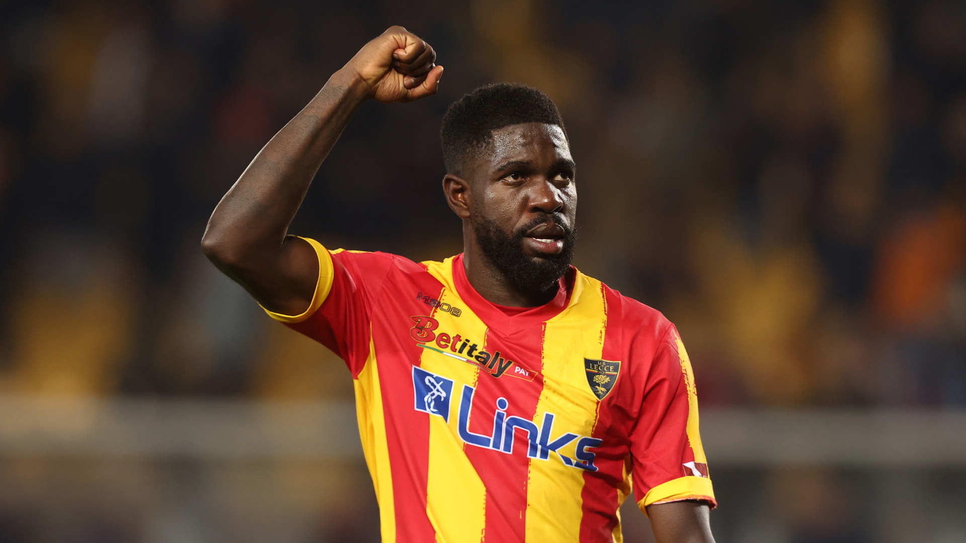 Wednesday’s game between Lecce and Lazio was briefly halted in the second half as the opposing fans targeted Samuel Umtiti with racist chants.