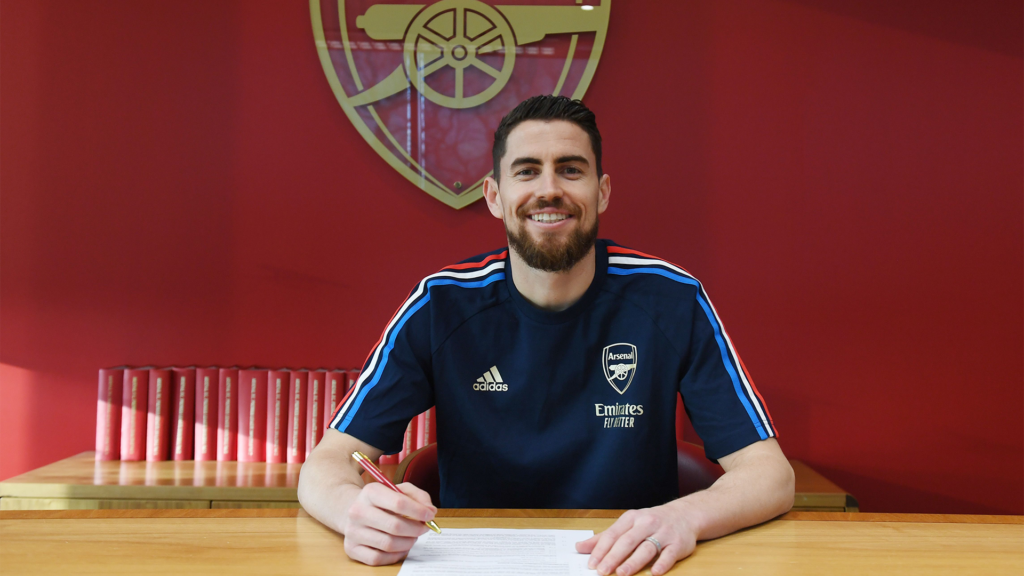 Jorginho has completed a deadline day move across London as the Italian midfielder swapped blue for red in a £12 million move from Chelsea to Arsenal. 