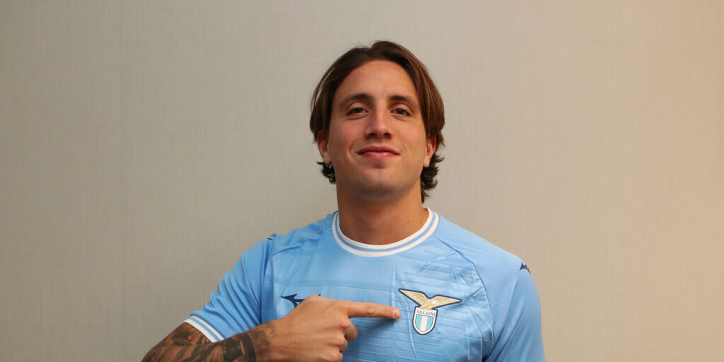 Luca Pellegrini was unveiled by Lazio several days after joining the club late in the January window. He has yet to feature for his new club.