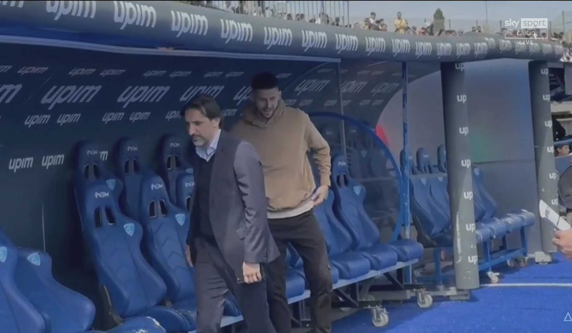 Inter visited Empoli over the weekend, and deputy sporting director Dario Baccin was spotted speaking with Guglielmo Vicario before the match.