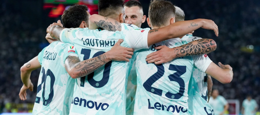 Inter's bizarre season experienced a new high on Wednesday night as a brace from Lautaro Martinez helped them beat Fiorentina in the Coppa Italia Final