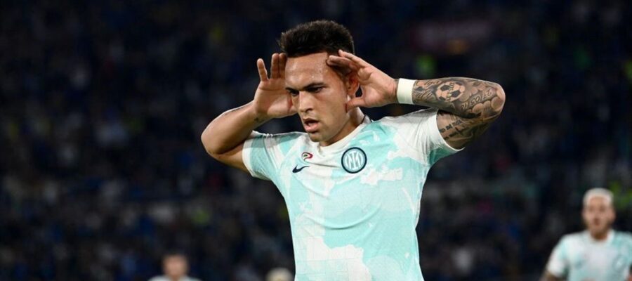 Lautaro Martinez scored two fine goals in the first-half as he led Inter to a 2-1 win over Fiorentina in the Coppa Italia final