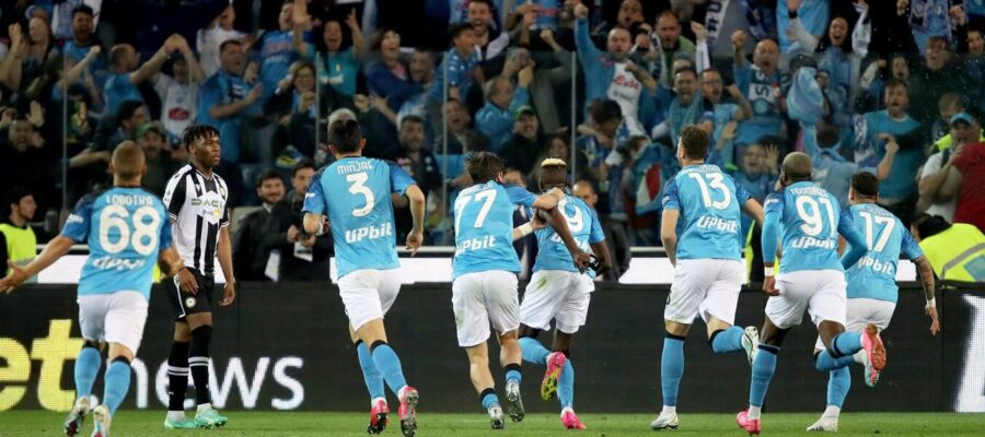 The long wait is over: All Napoli needed to finally clinch their third Scudetto was snatching one point at the Dacia Arena in Udine