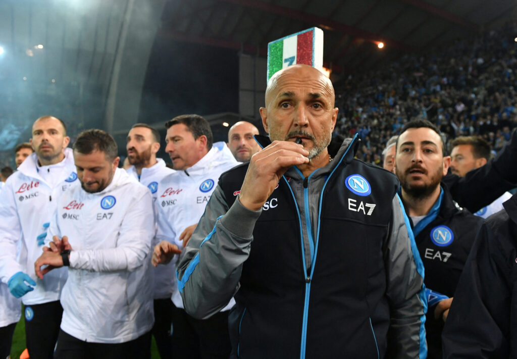 Luciano Spalletti took a big-picture and philosophical approach to comment on Napoli’s third title in his post-game remarks.