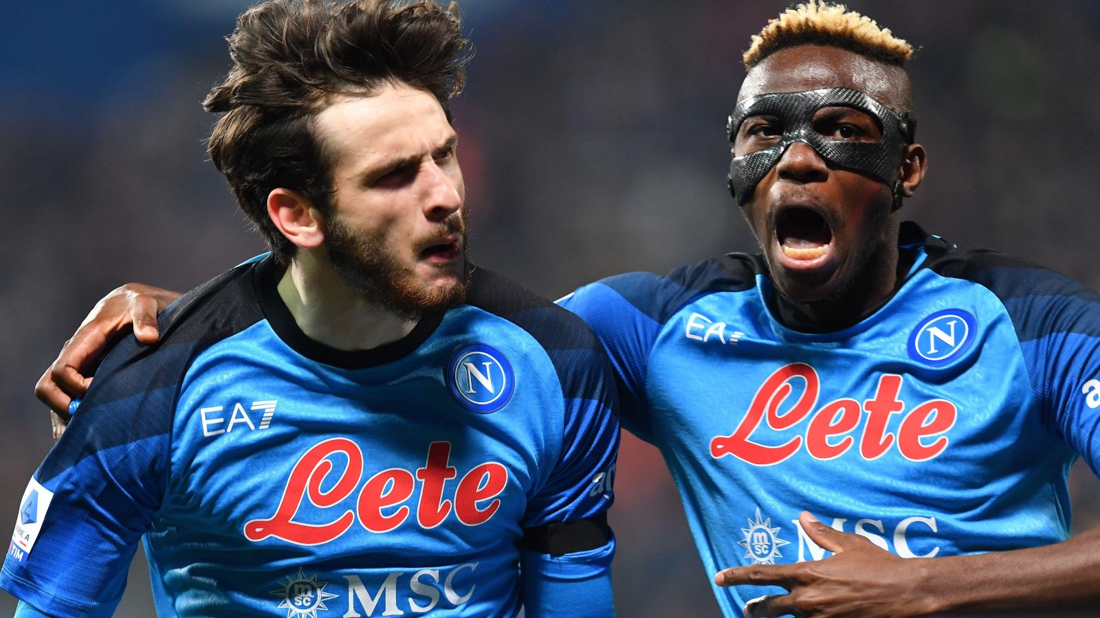 Victor Osimhen and Khvicha Kvaratskhelia finished in the top 20 in the Ballon d’Or after leading Napoli to their third Scudetto last season.