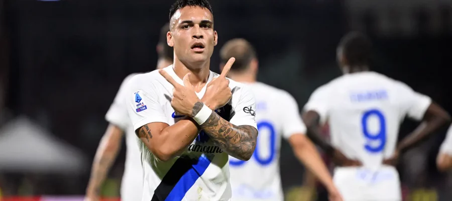 Lautaro Martinez boosted his seasonal numbers by scoring four goals off the bench against Salernitana. He has hit the net nine times in seven rounds.