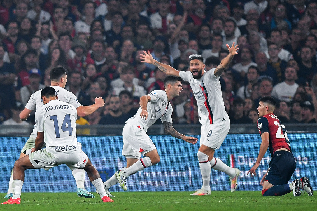Milan prevailed in a hard-fought match against Genoa thanks to a late goal by Christian Pulisic, which was confirmed after a long VAR review.