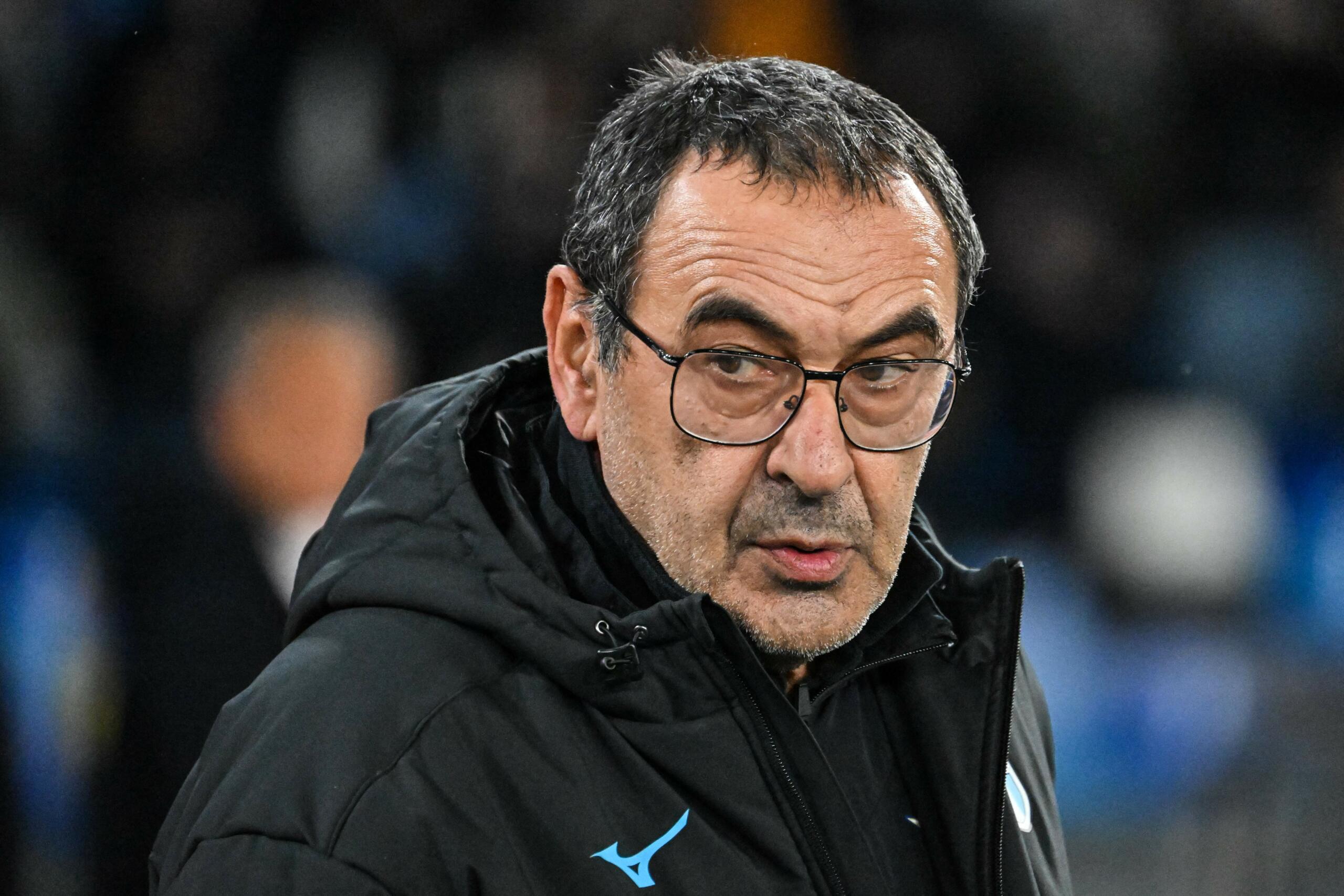 Maurizio Sarri gave a brief speech to the players before handing over his resignation and leaving the Formello training center for good.