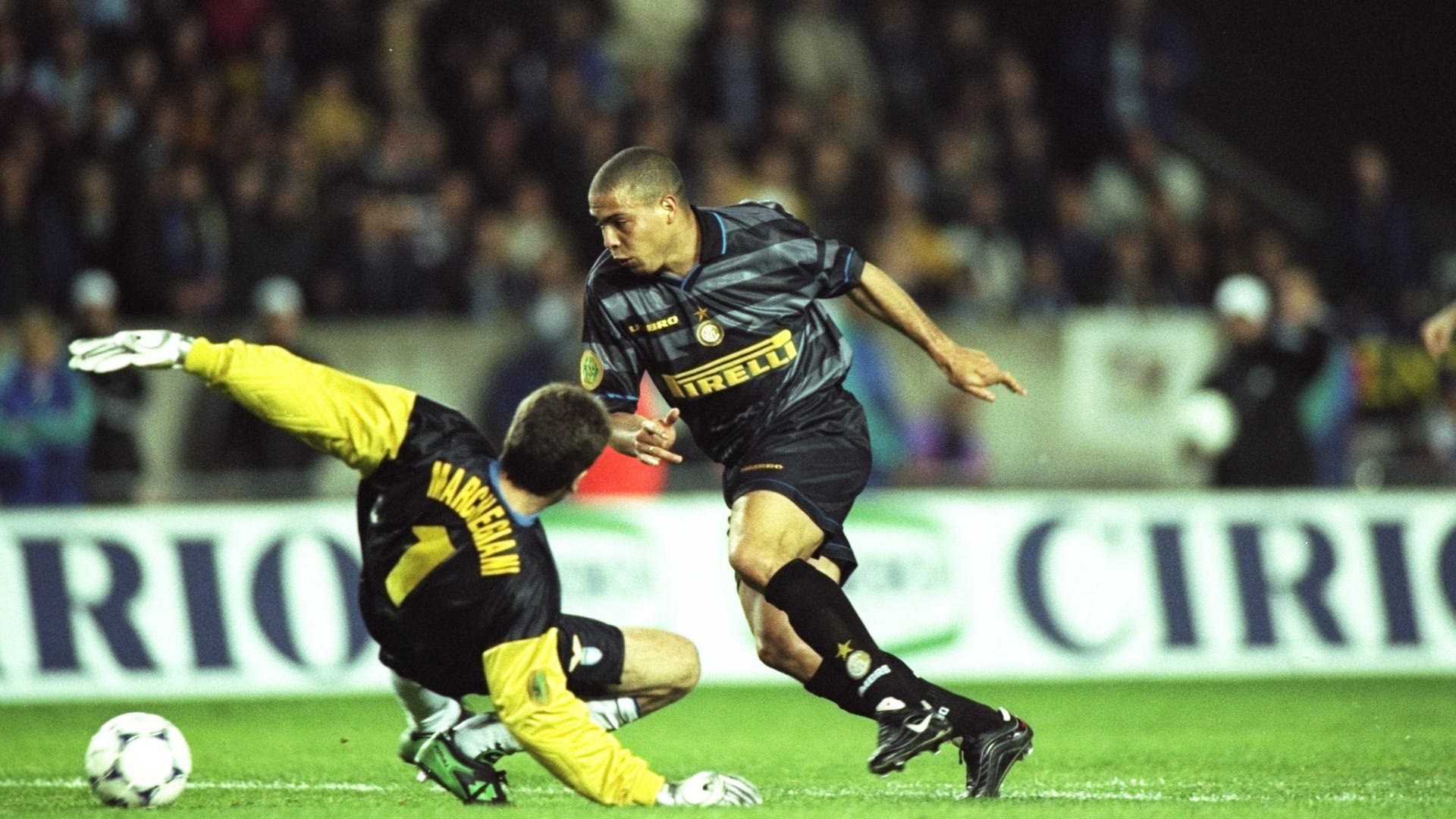 Few images are as representative of Italian football as that of Ronaldo dashing past Lazio goalie Luca Marchegiani in UEFA Cup Final of the 1997/98 season