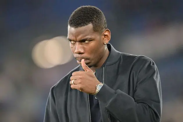 Paul Pogba has made an appearance in the Juventus’ group chat following the win over Lecce, which catapulted the Bianconeri to the top of the table.