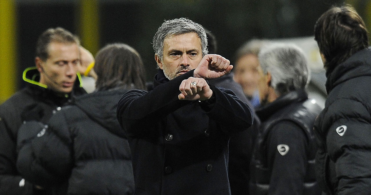 February 22, 2010 was the day of José Mourinho’s iconic “handcuffs” gesture as he came up with one of the most bizarre antics from his first Serie A stint