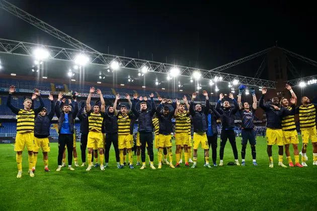 Parma are back in Serie A three seasons after getting relegated. The Ducali clinched a top-two finish with three matches to go by drawing with Bari.
