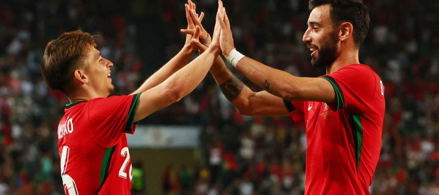 Portugal came from behind to snatch a late win over Czechia thanks to a last gasp strike from the son of former Serie A player Sergio Conceicao