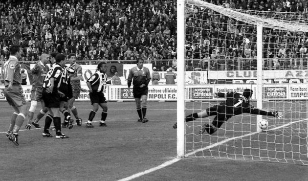 During the 1997/98 Serie A season, Juventus won at Empoli as the Azzurri were disallowed a goal despite Peruzzi saving the ball past the goal line