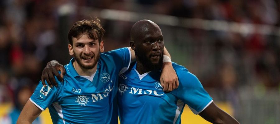 Kvaratskhelia, Lukaku, Napoli, Serie A