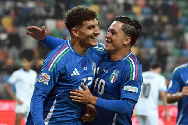 Italy routed Israel 4-1 at the Bluenergy Arena on Monday night to take one more step toward the Nations League Final Eight