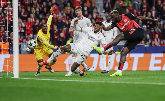 Milan lost 0-1 to Leverkusen despite a desperate final assault as Victor Boniface's strike was enough for Xabi Alonso's side to get the W