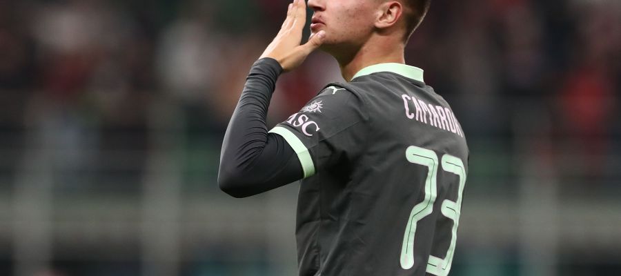 Francesco Camarda added another notch to his precocity records, as he became the youngest Italian player to feature in a Champions League game.
