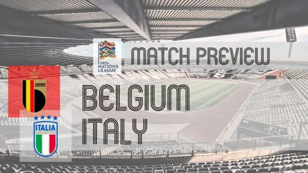 Italy will put their bid to secure a top-table finish in the Nations League Group A2 on the line when they take on out-of-sorts Belgium on Thursday
