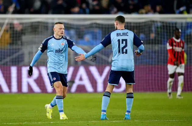 Nino Marcelli re-opened the recent tilt between Slovan Bratislava and Milan late in the second half with a wonder goal. The Rossoneri were interested.