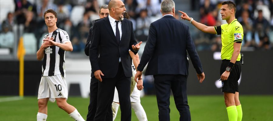 Igor Tudor angry with the referee after sending off Kenan Yildiz in Juventus vs Parma clash