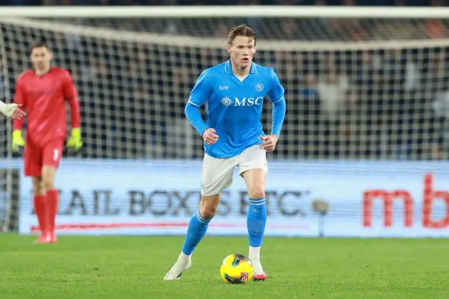 Scott McTominay will be ready to roll as Napoli will face Empoli on Monday. The knocks he picked up versus Bologna won’t sideline him.