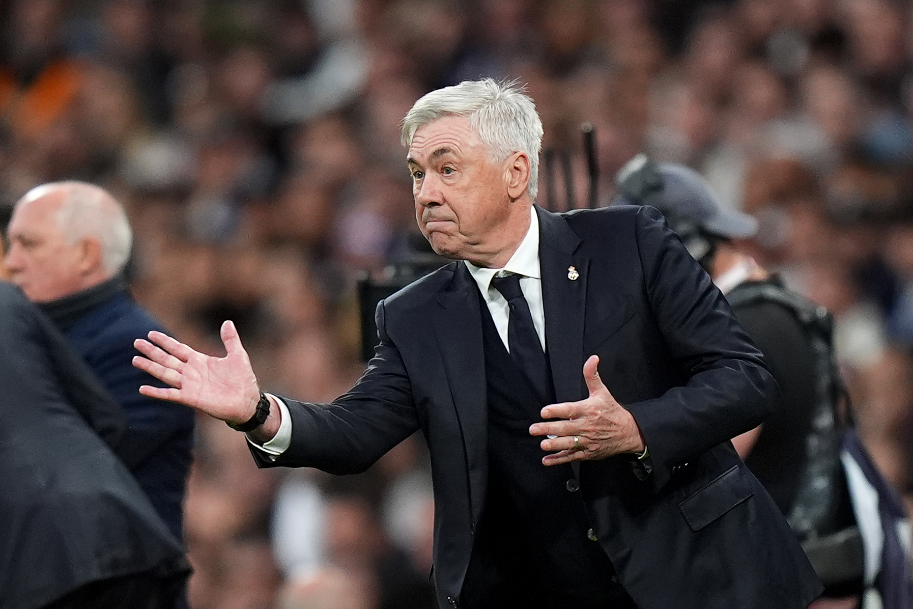 he future of Carlo Ancelotti will be on the line in the return leg of the Champions League’s quarter-finals.