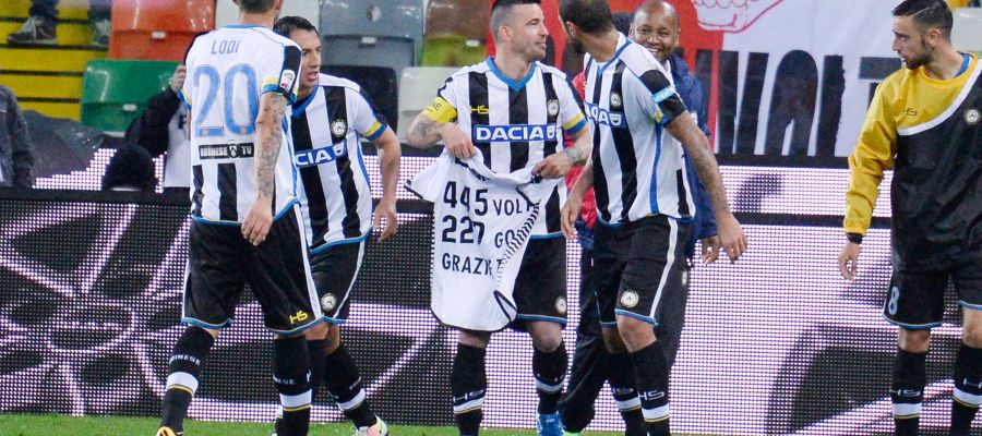 On May 15, 2016, Antonio "Totò" Di Natale, the best Serie A striker from the 2010s, hung his boots after 12 seasons with Udinese