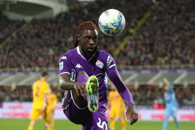Milan will most likely address the no.9 position again in the summer and have Moise Kean into their crosshairs.